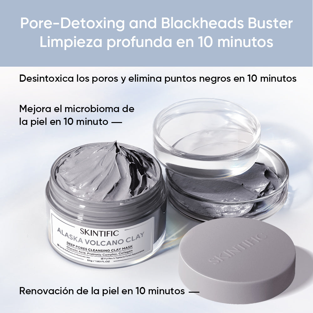 Mascarilla de Arcilla Alaska Volcano para Limpieza Profunda de Poros
