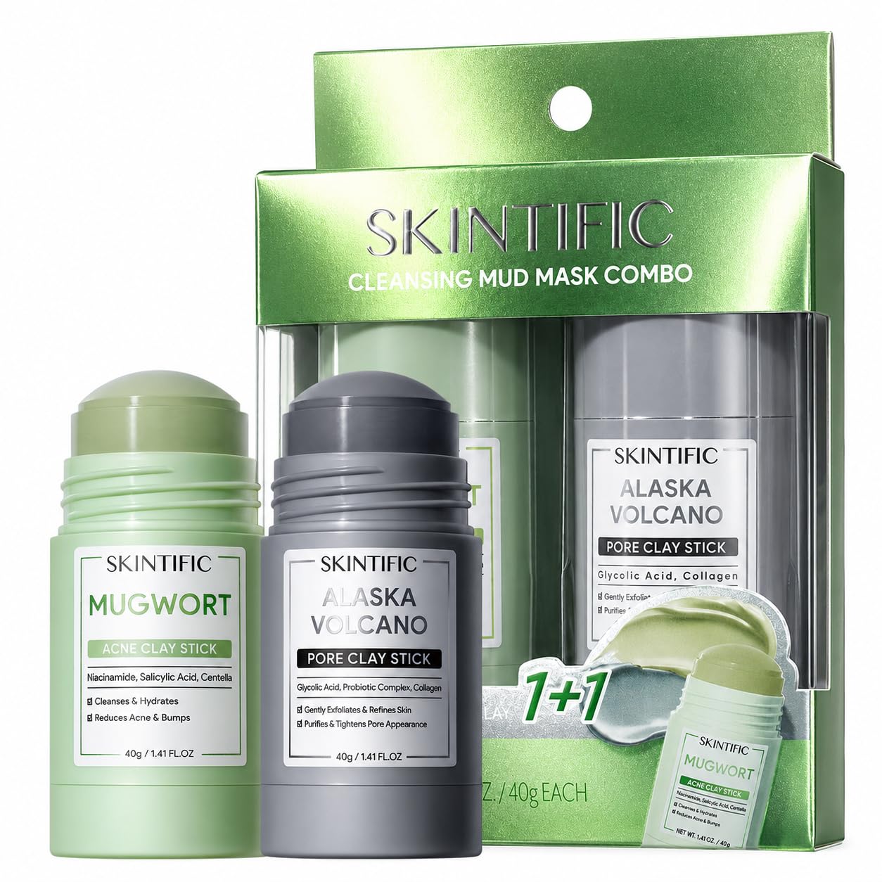 Mugwort Anti Pores & Acne Clay Mask Stick