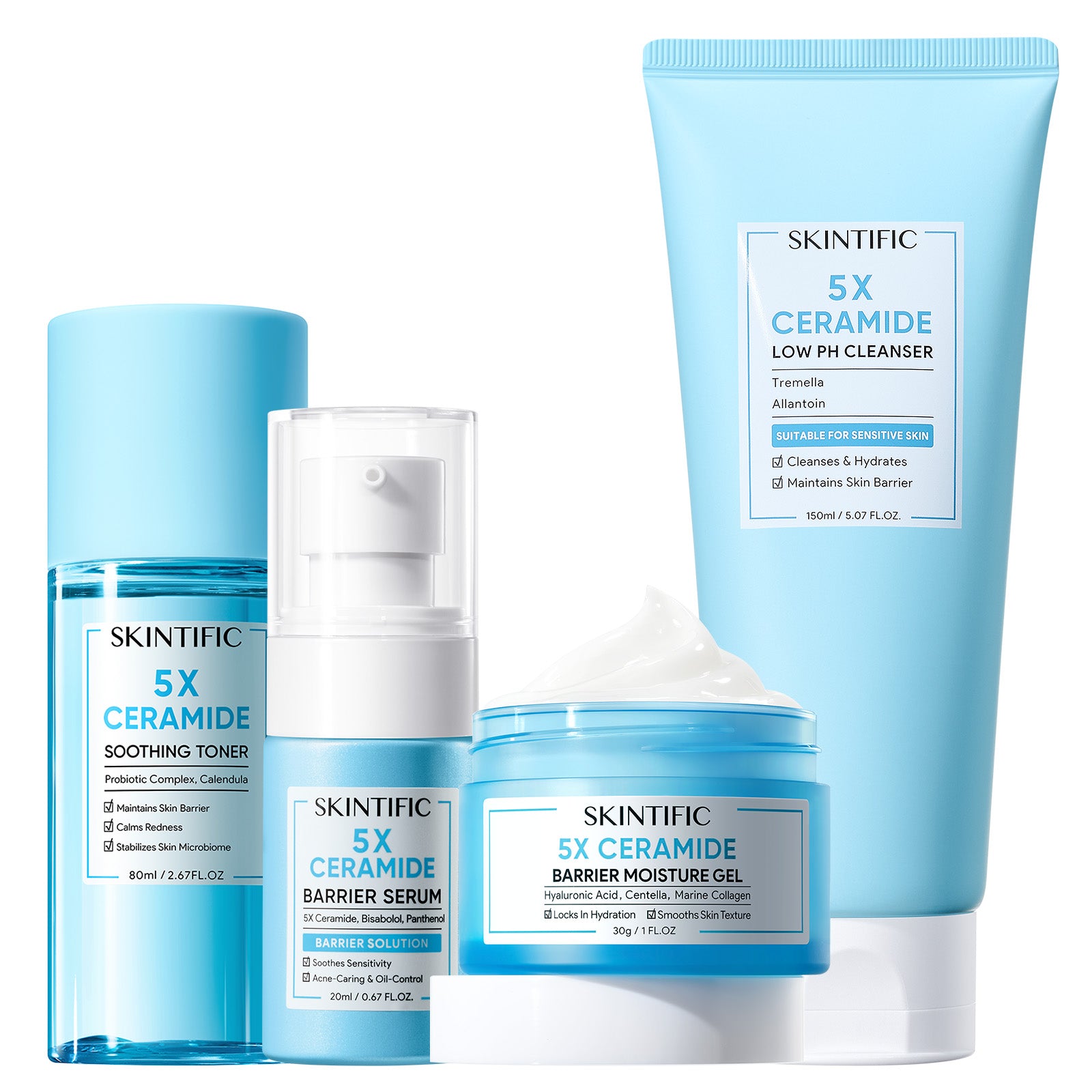 Set Reparador de Barrera con 5X Ceramidas – 4 piezas