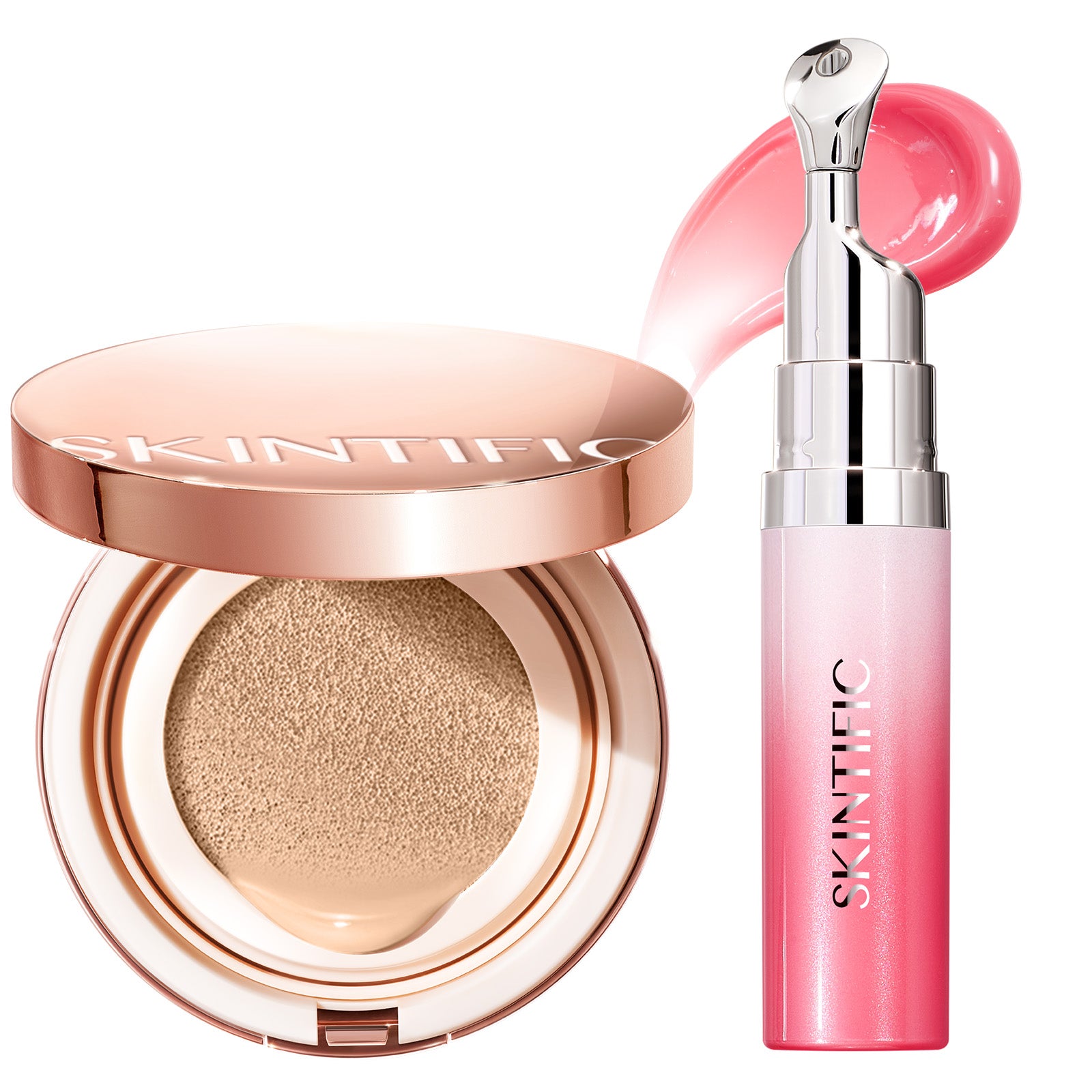Set de Cushion Perfeccionador Cobertura Total y Sérum Labial con Péptidos 2 piezas