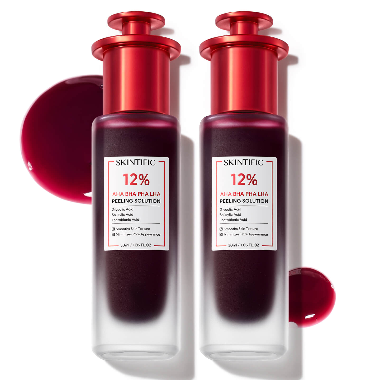 Sérum Exfoliante con 12% AHA, BHA, PHA y LHA
