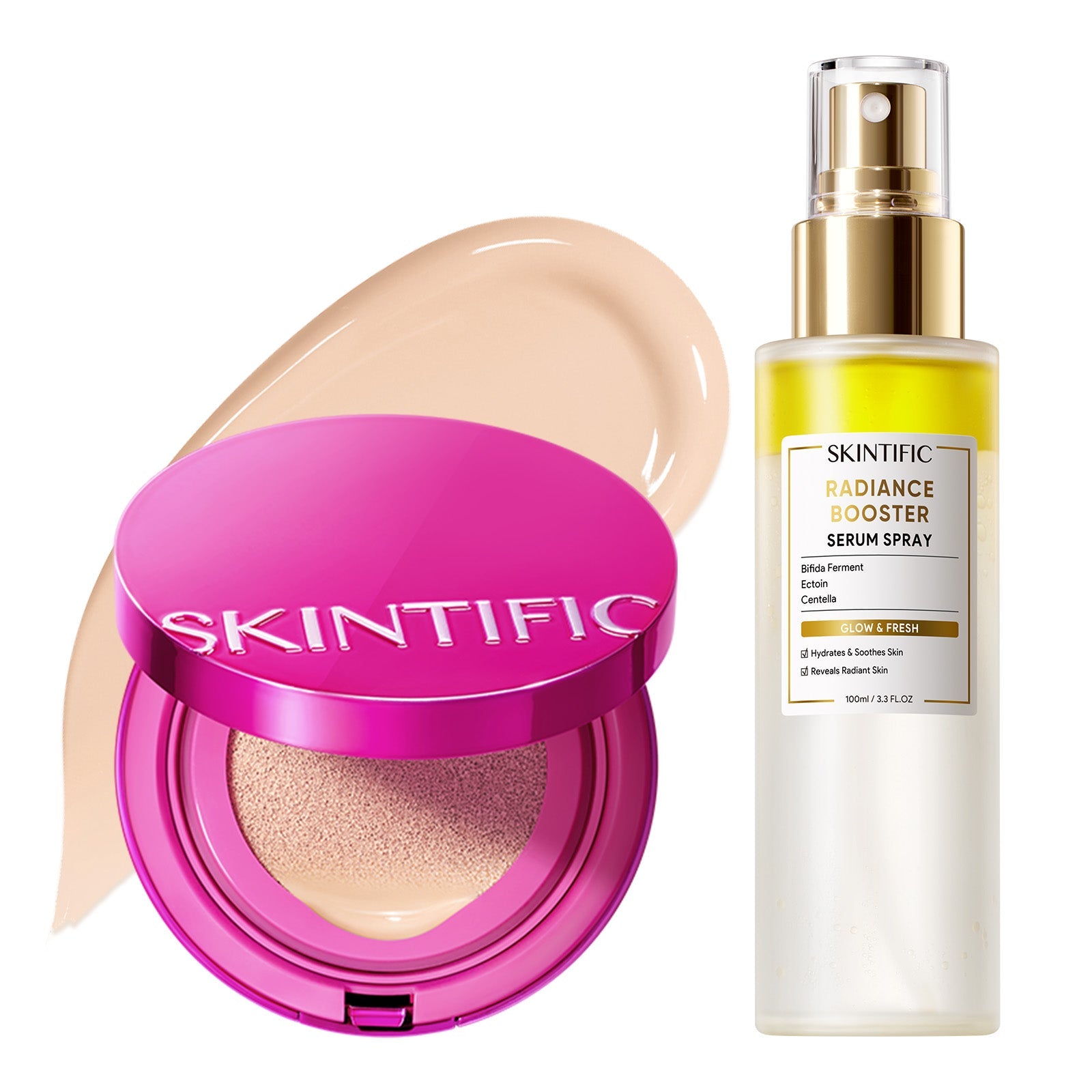 Set Glow Cushion & Spray Sérum – 2 piezas