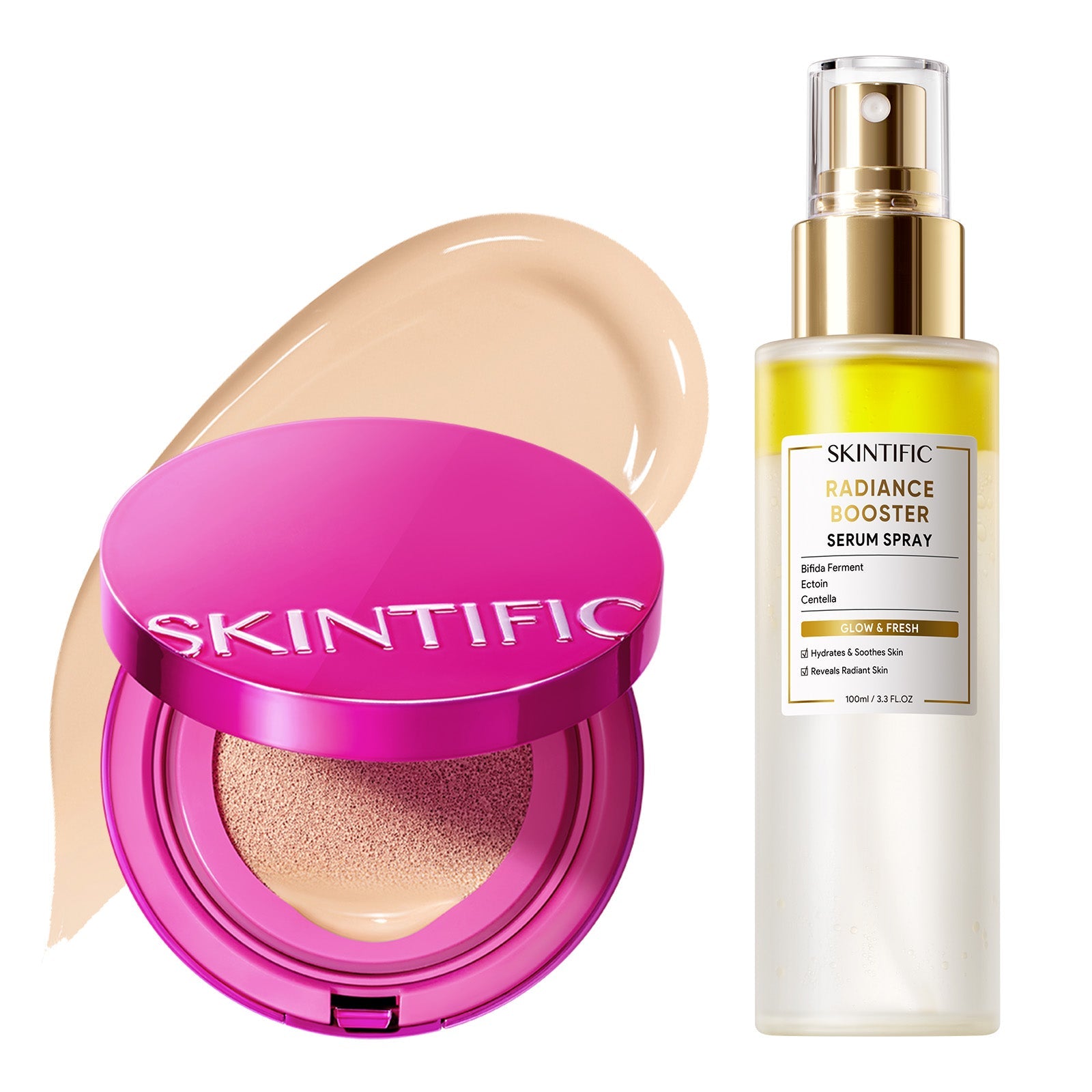 Set Glow Cushion & Spray Sérum – 2 piezas