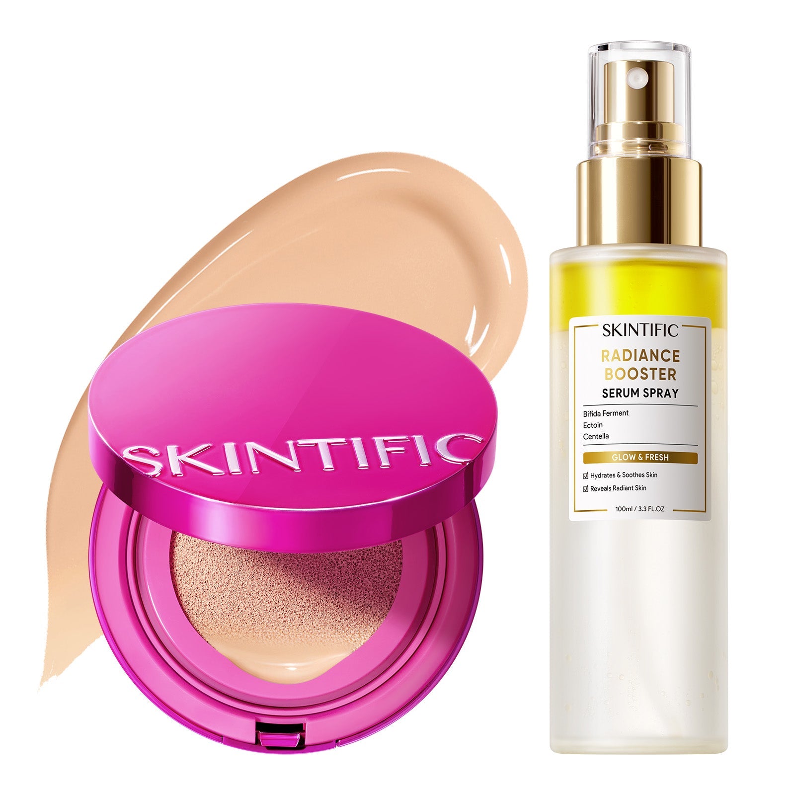 Set Glow Cushion & Spray Sérum – 2 piezas