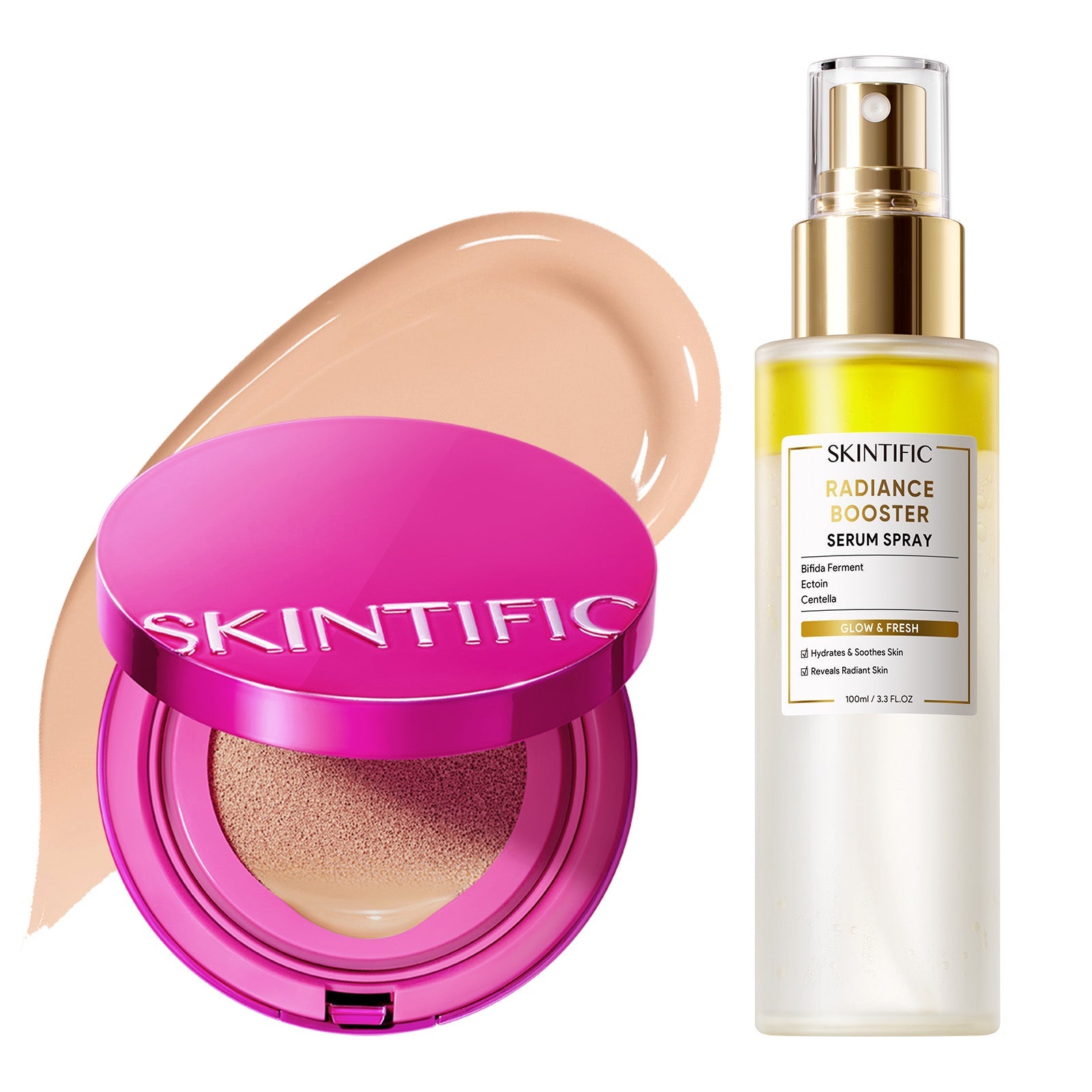 Set Glow Cushion & Spray Sérum – 2 piezas