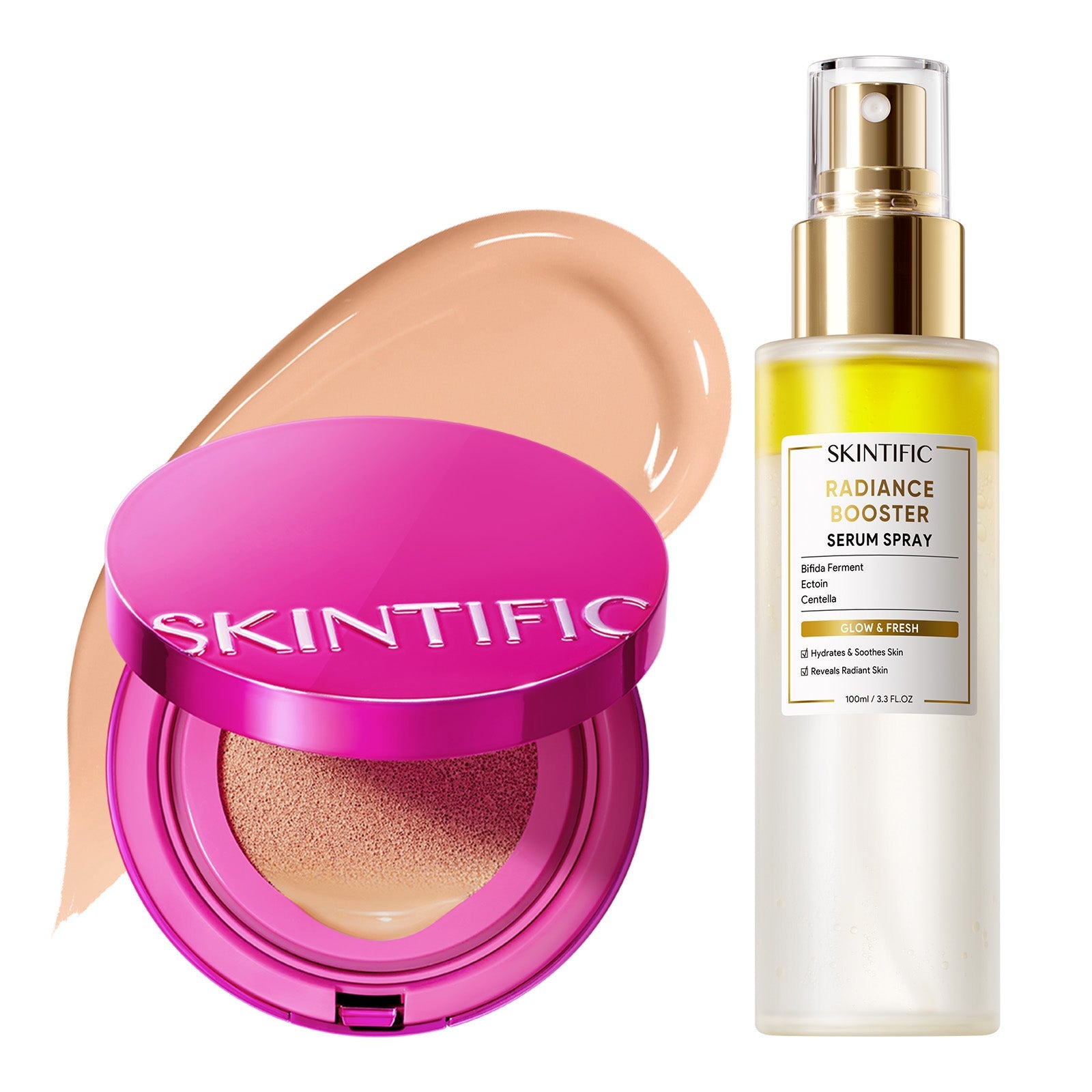 Set Glow Cushion & Spray Sérum – 2 piezas