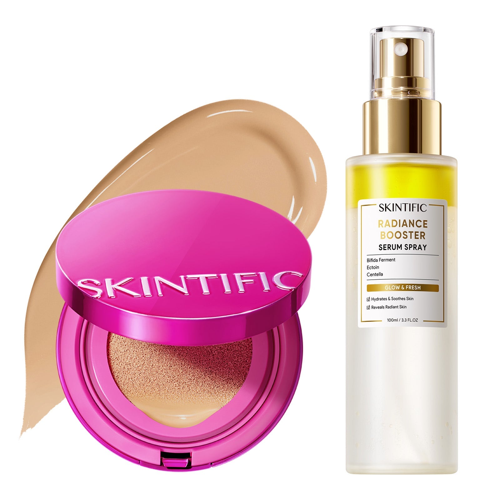 Set Glow Cushion & Spray Sérum – 2 piezas