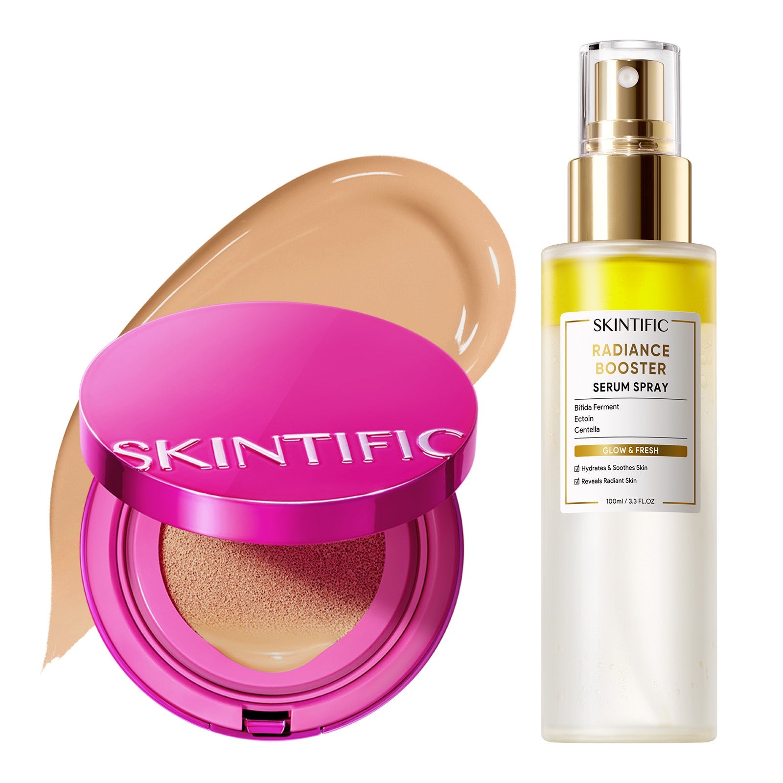 Set Glow Cushion & Spray Sérum – 2 piezas