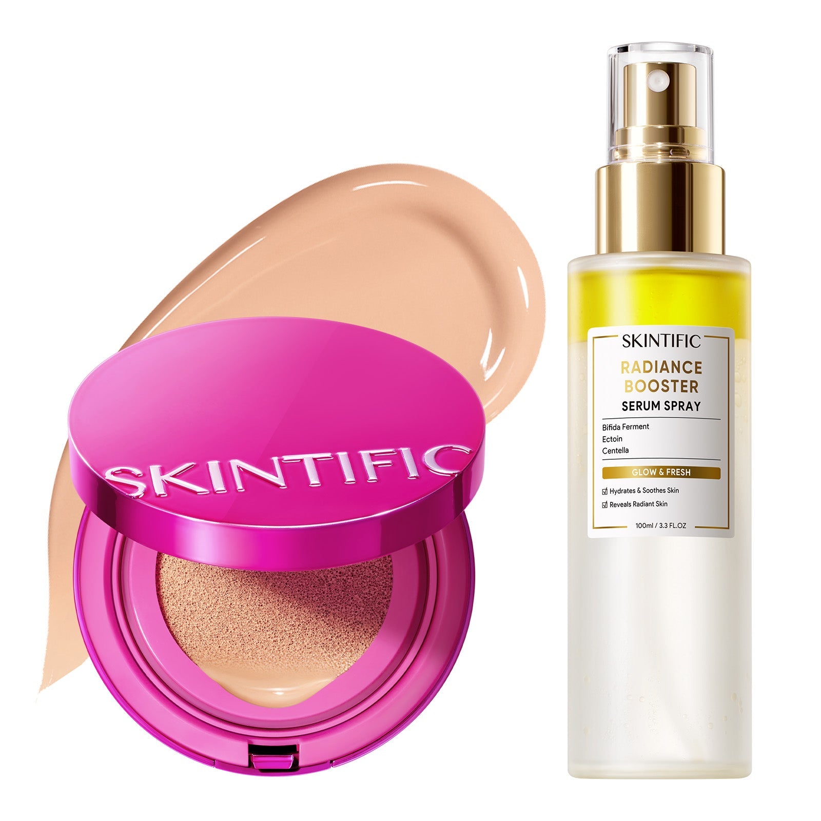 Set Glow Cushion & Spray Sérum – 2 piezas