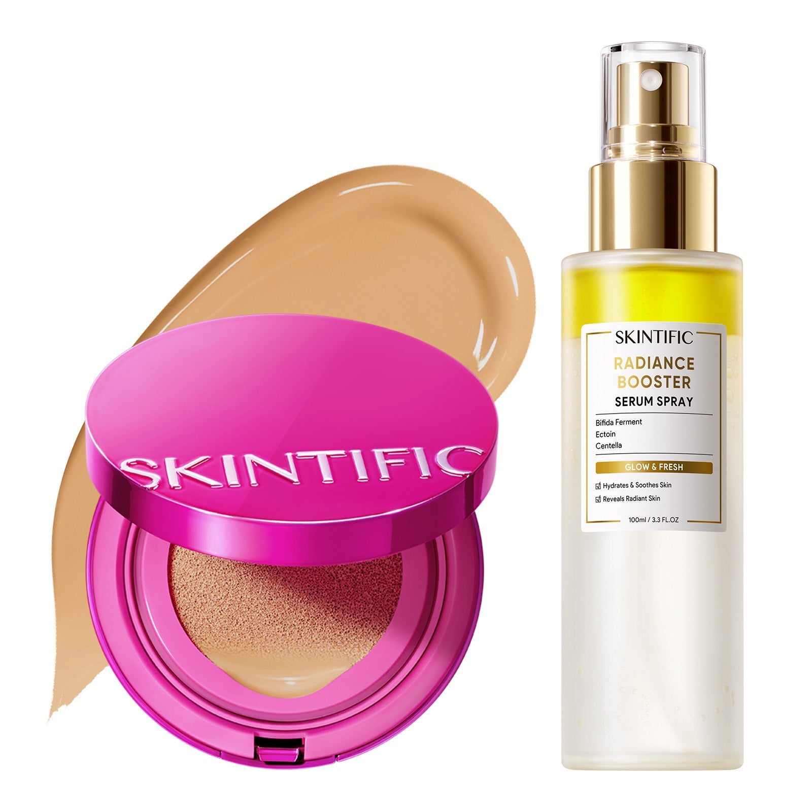 Set Glow Cushion & Spray Sérum – 2 piezas