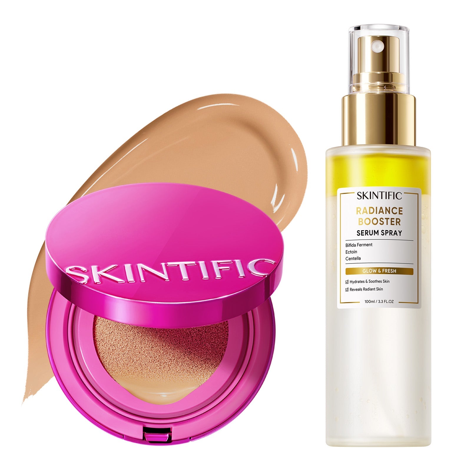 Set Glow Cushion & Spray Sérum – 2 piezas