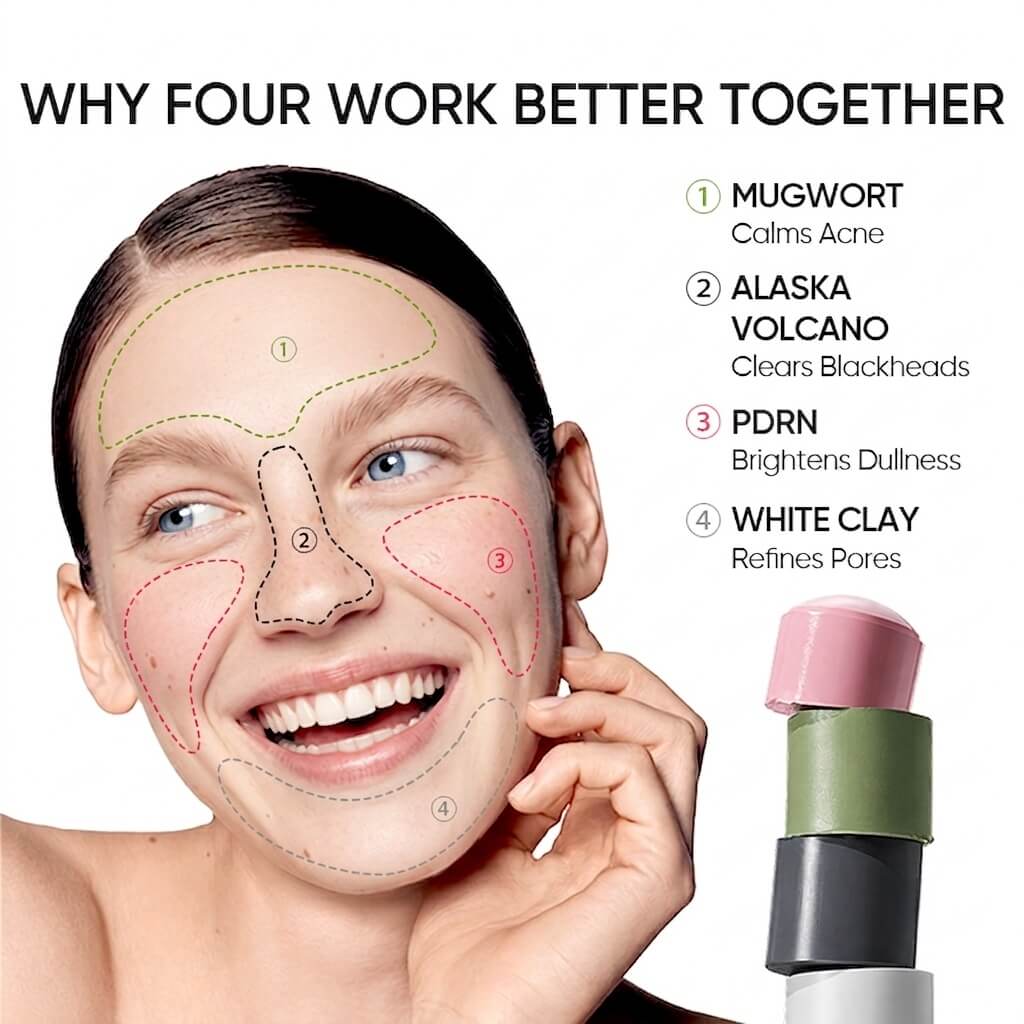 Mugwort Anti Pores & Acne Clay Mask Stick
