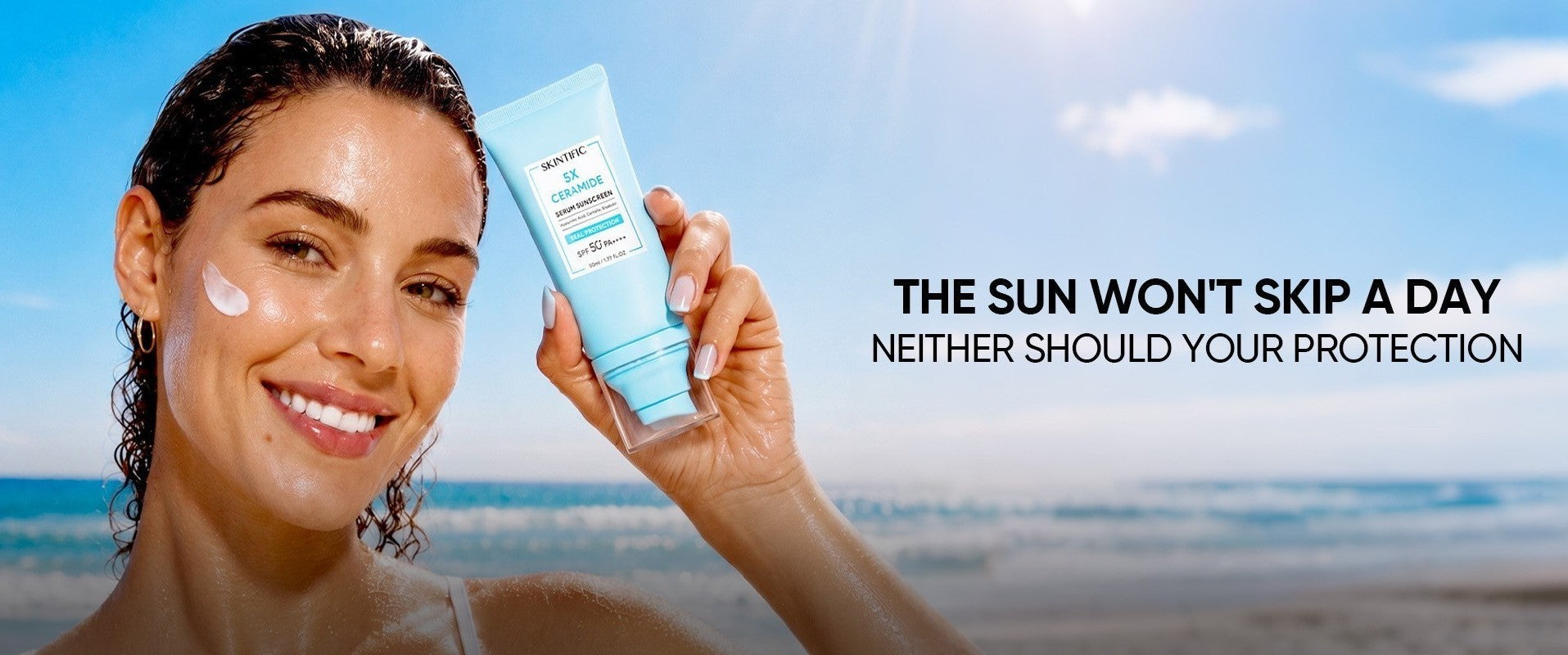 SKINTIFIC Sunscreen | SPF50+ Serum & Tinted SPF