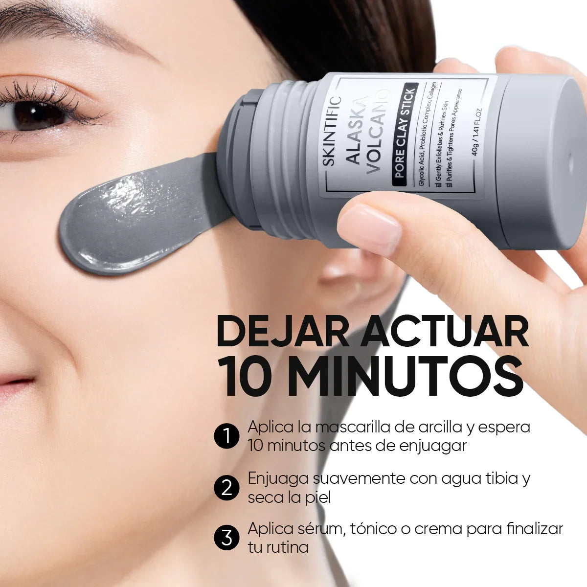 Mascarilla en Barra de Arcilla Volcánica de Alaska Limpiadora de Puntos Negros