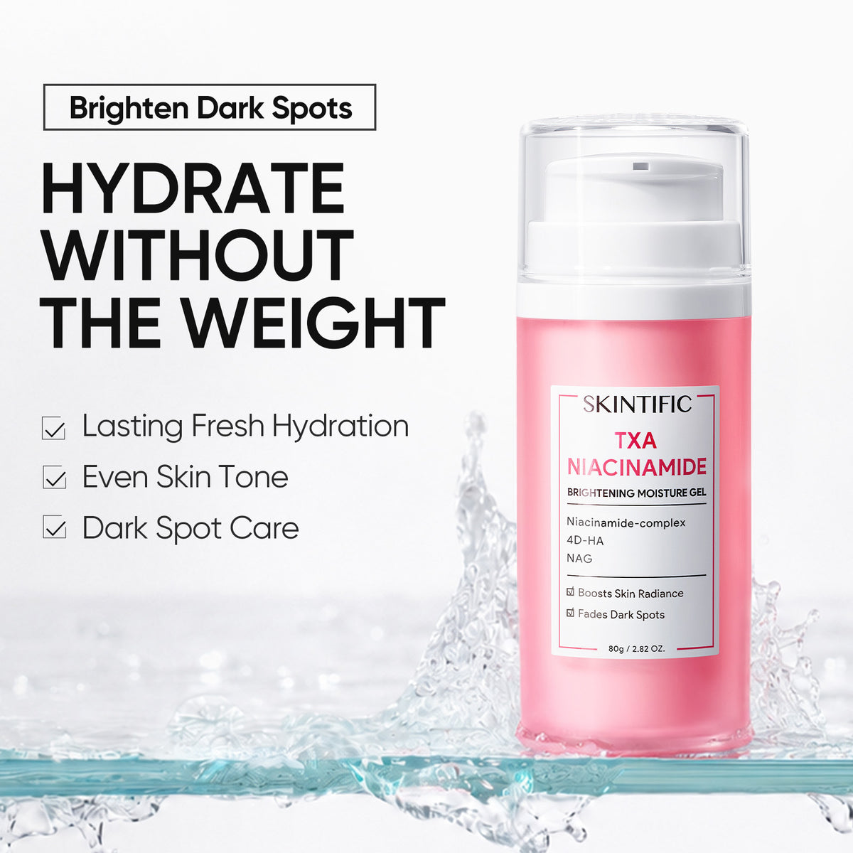 Gel Hidratante Iluminador niacinamida MSH