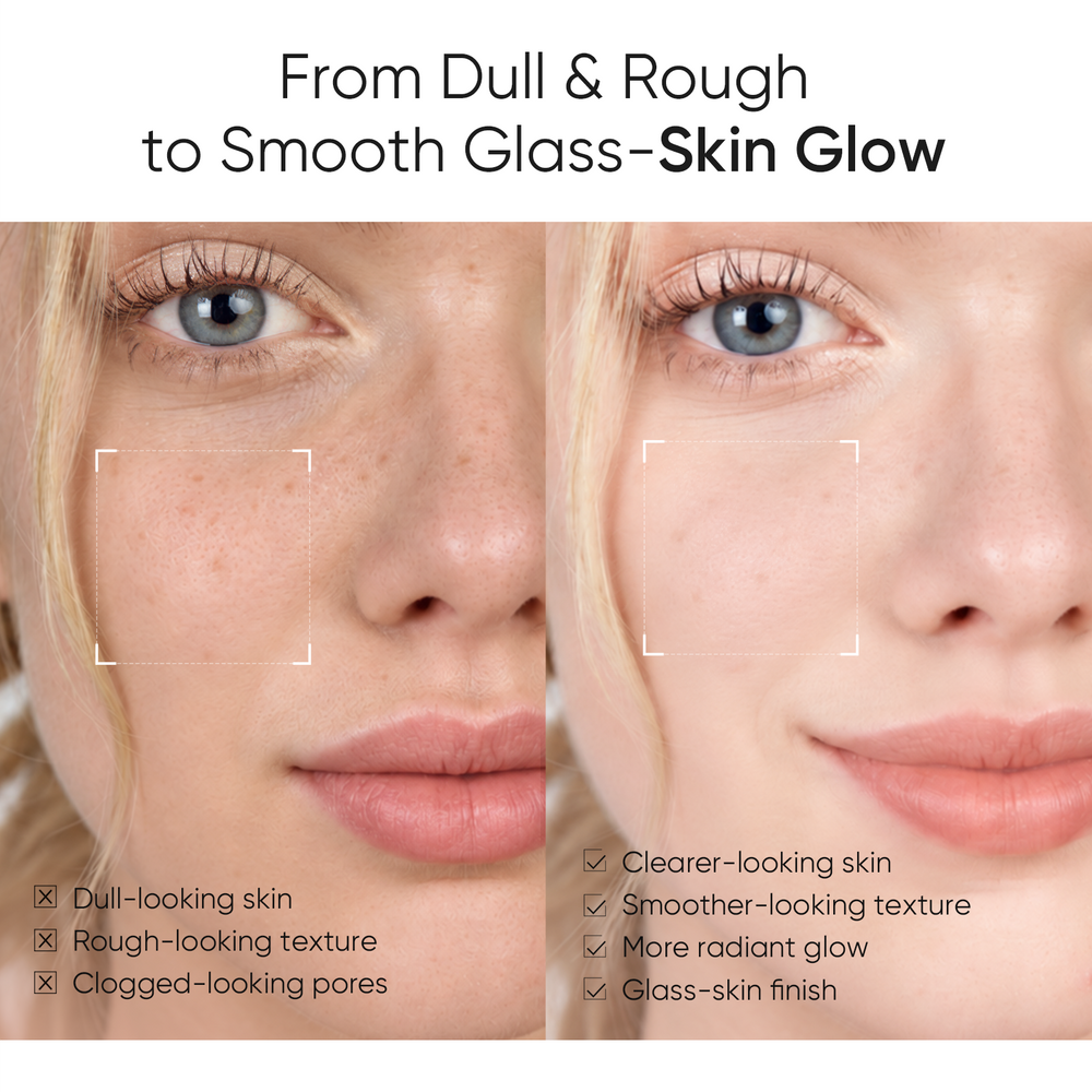 Set de cuidado iluminador y renovador Glow con niacinamida, 3pcs