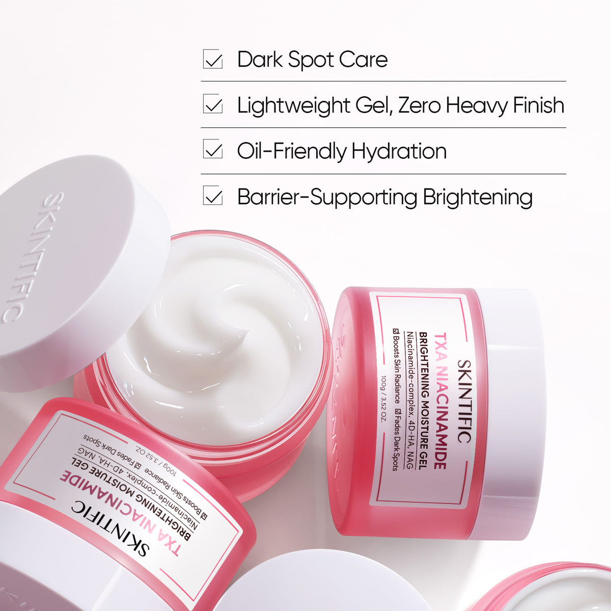 Gel Hidratante Iluminador niacinamida MSH