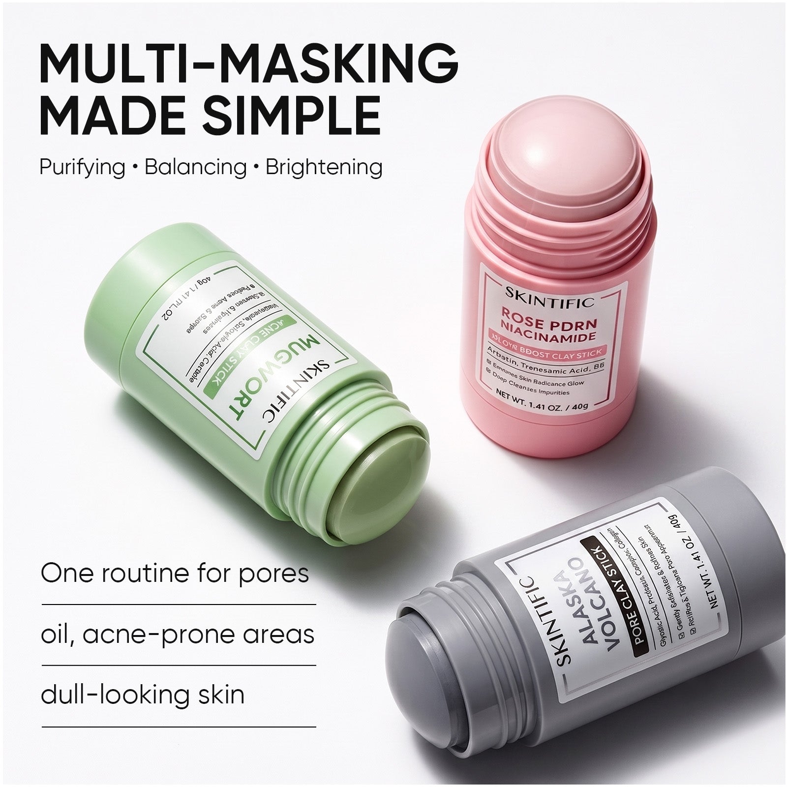 Mugwort Anti Pores & Acne Clay Mask Stick