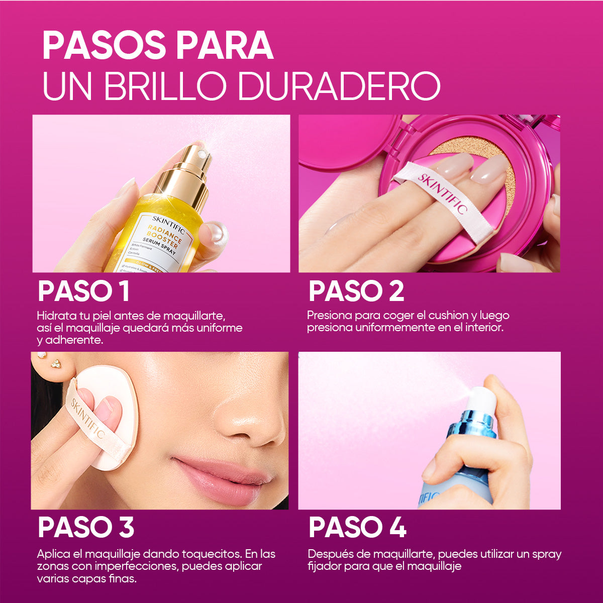 Sérum labial + Cushion de cobertura + Hidratante reparador de barrera con 5X ceramidas