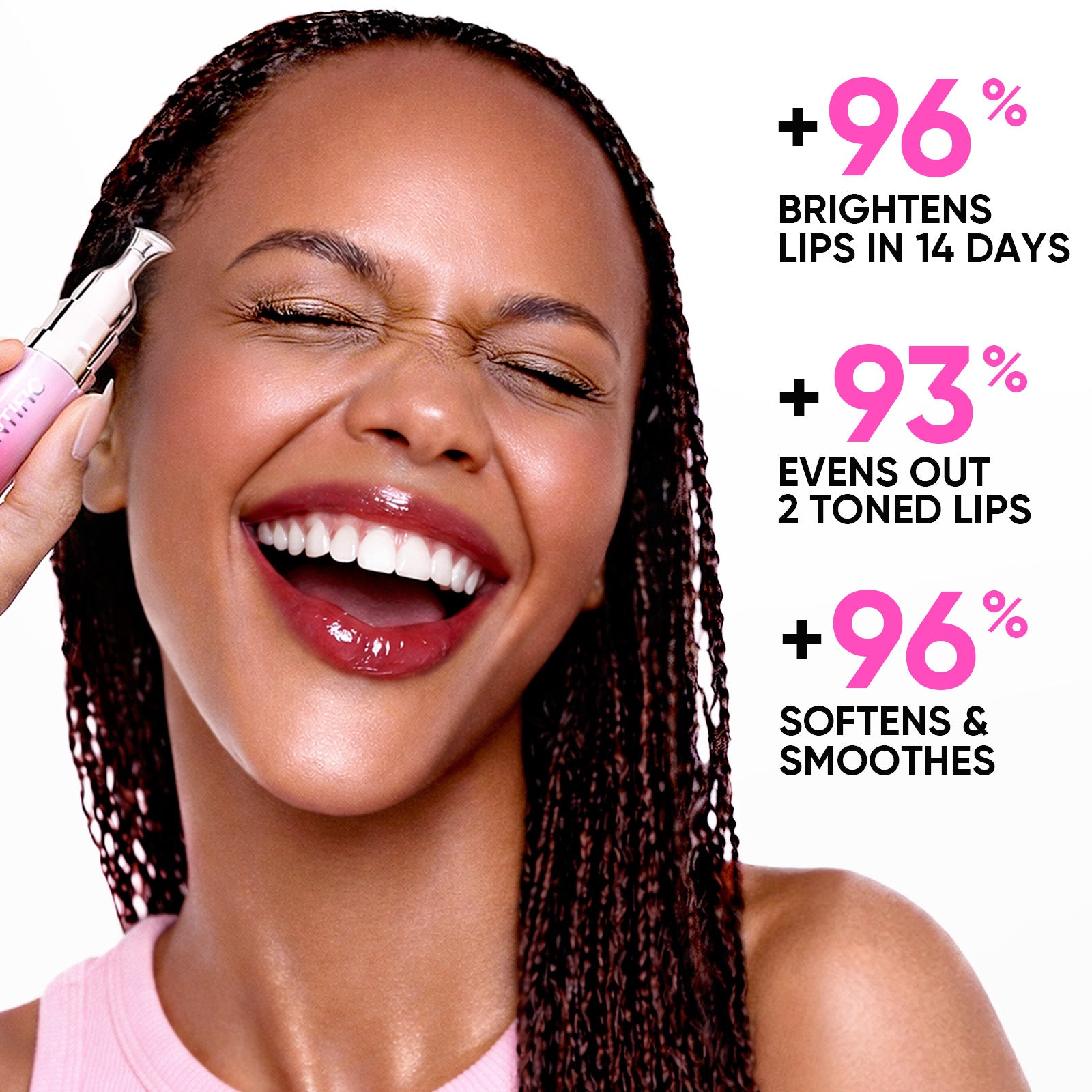 Peptide lip serum for dry dark and two-toned lips