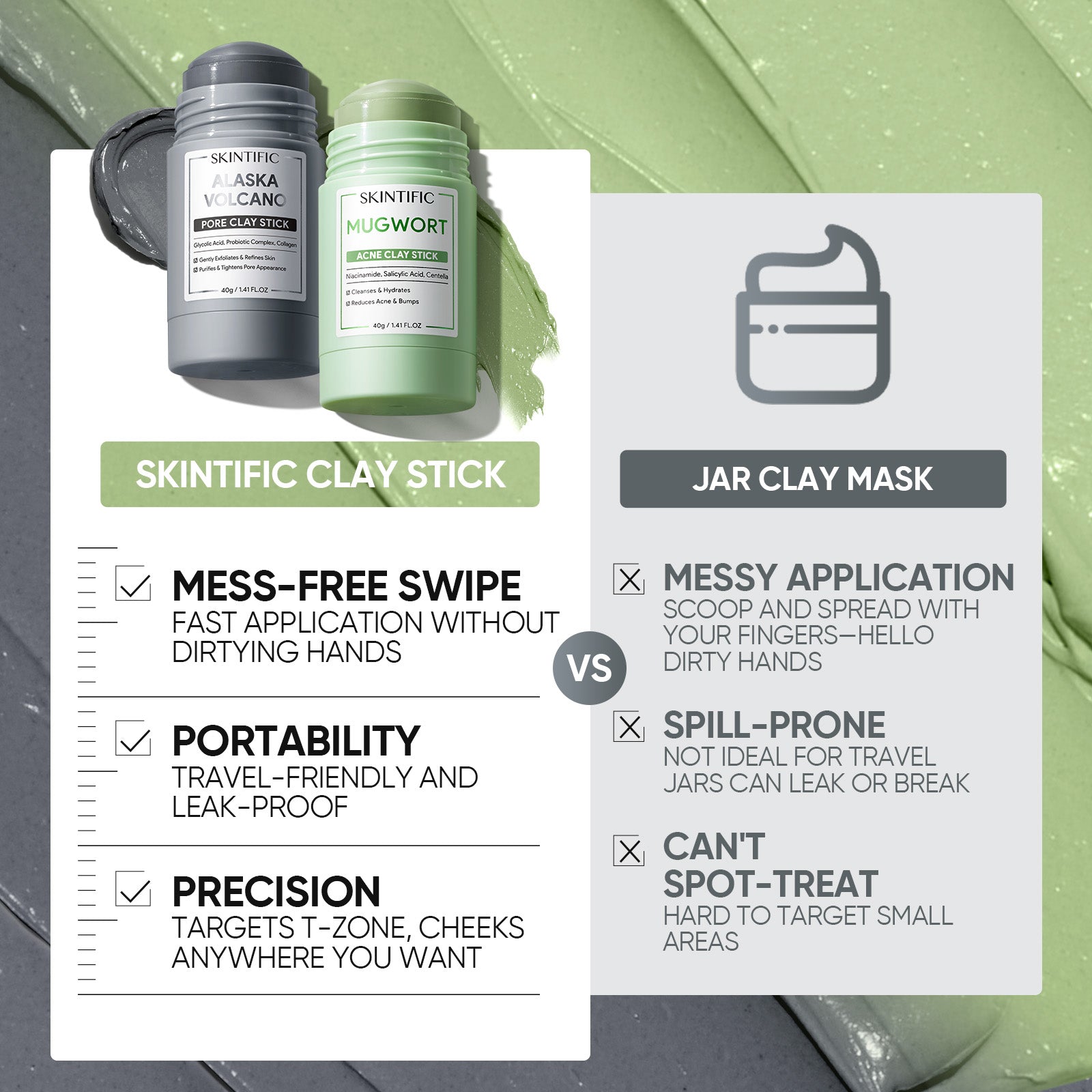 Mugwort Anti Pores & Acne Clay Mask Stick