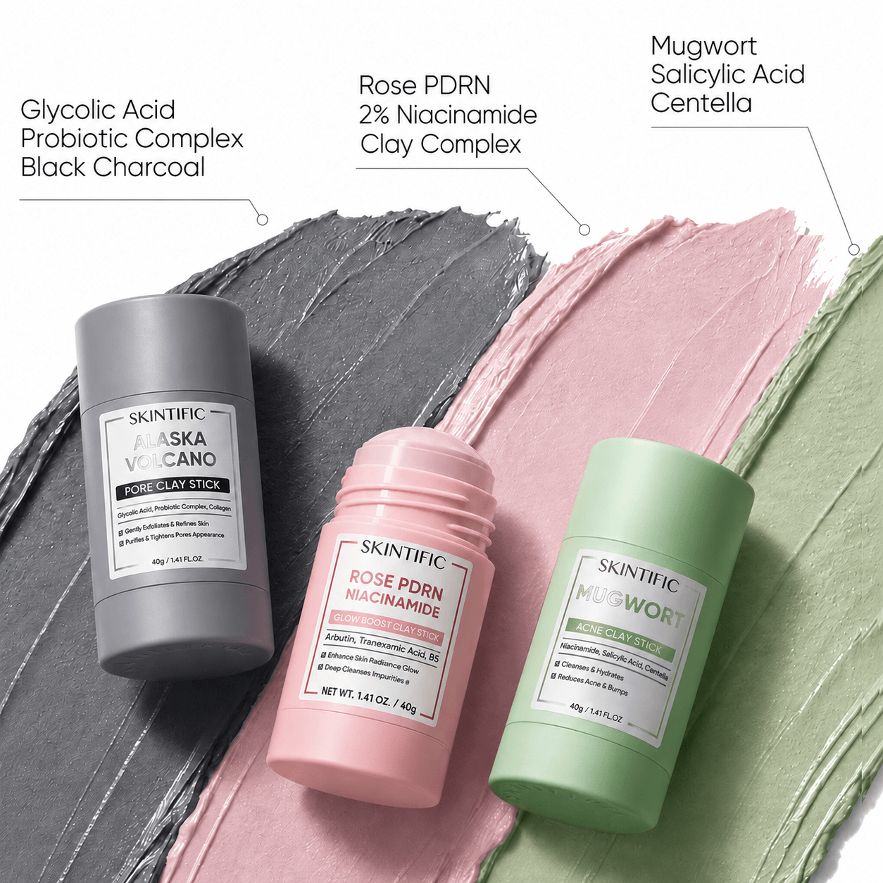 Mugwort Anti Pores & Acne Clay Mask Stick