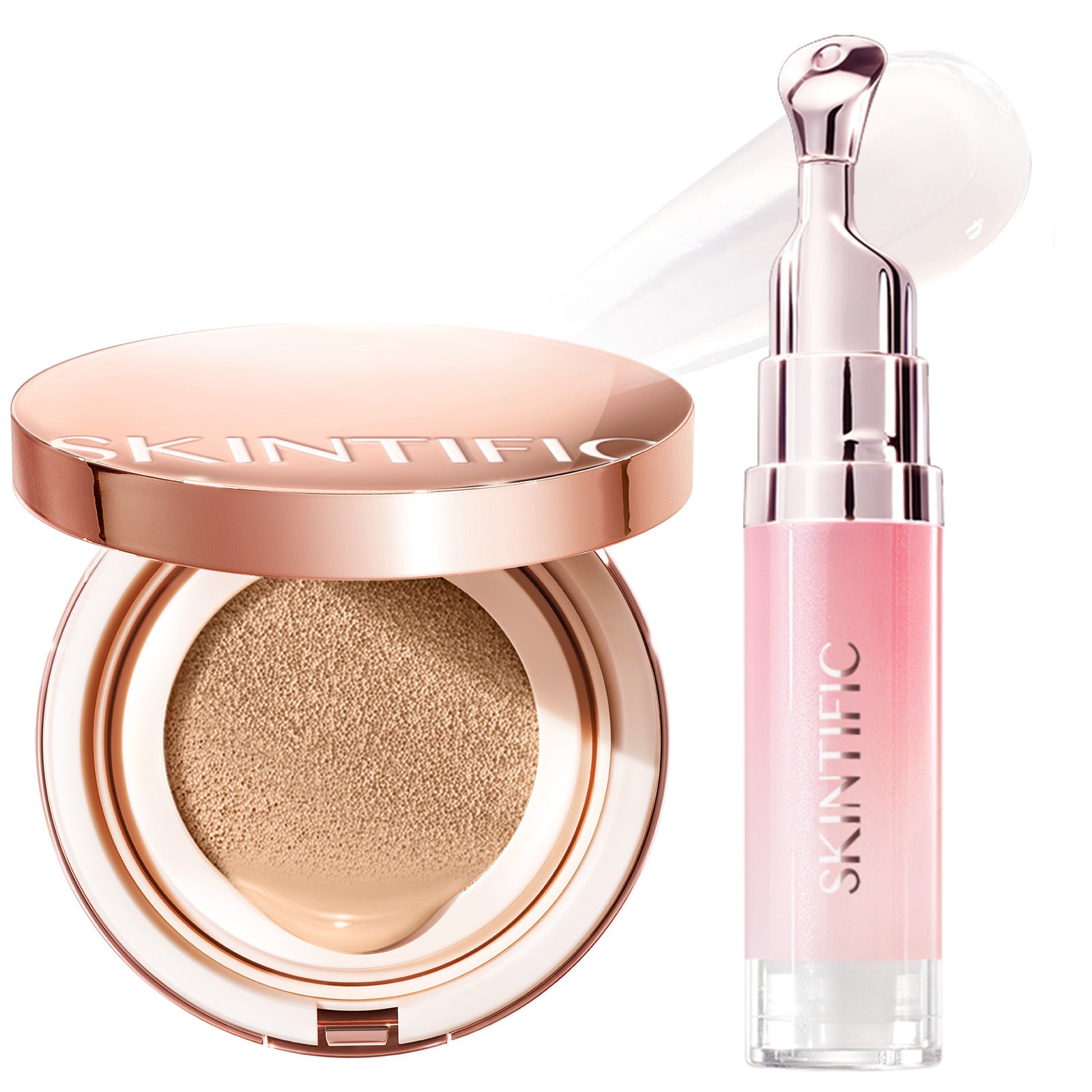 Set de Cushion Perfeccionador Cobertura Total y Sérum Labial con Péptidos 2 piezas