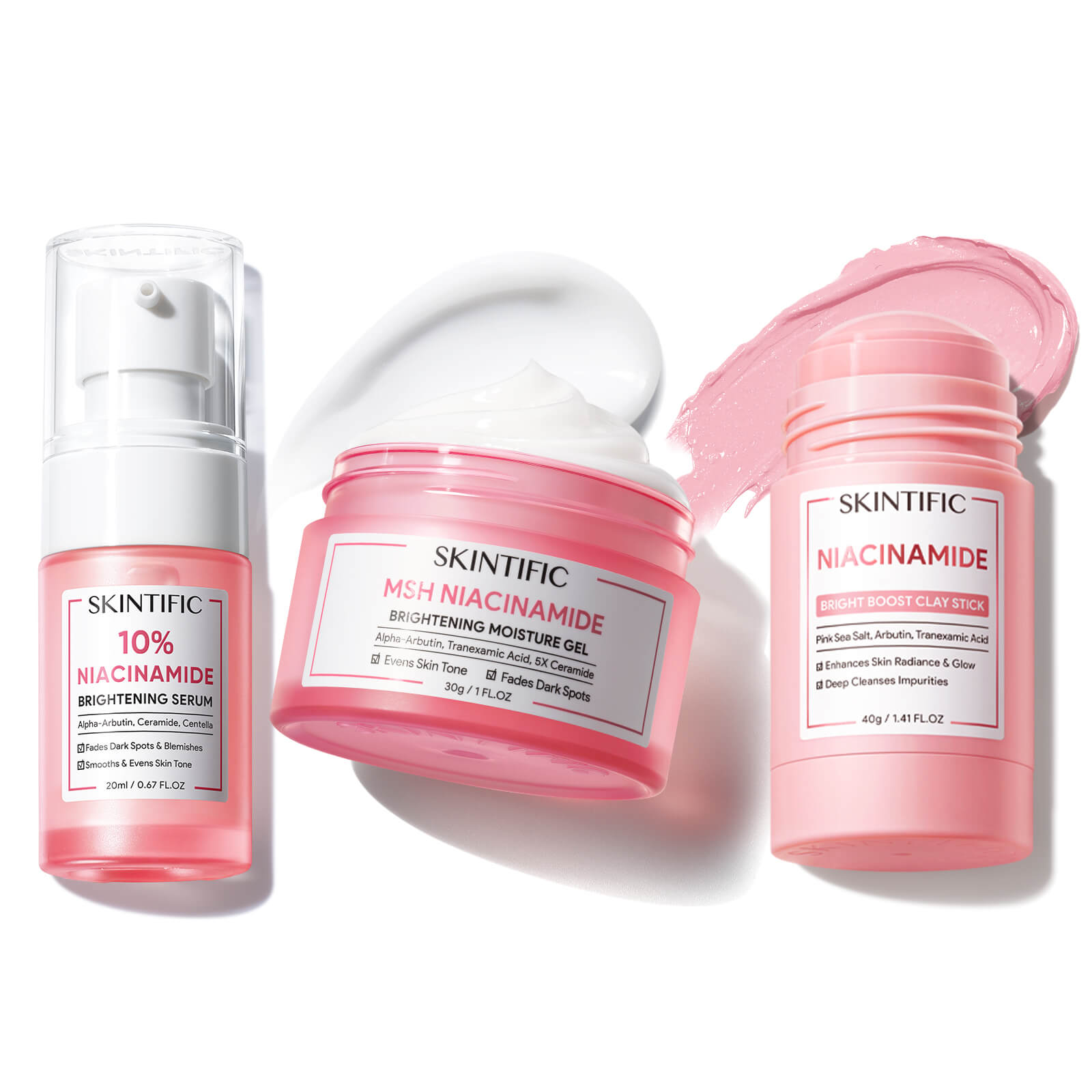 Set Iluminador MSH Niacinamide – 4 piezas