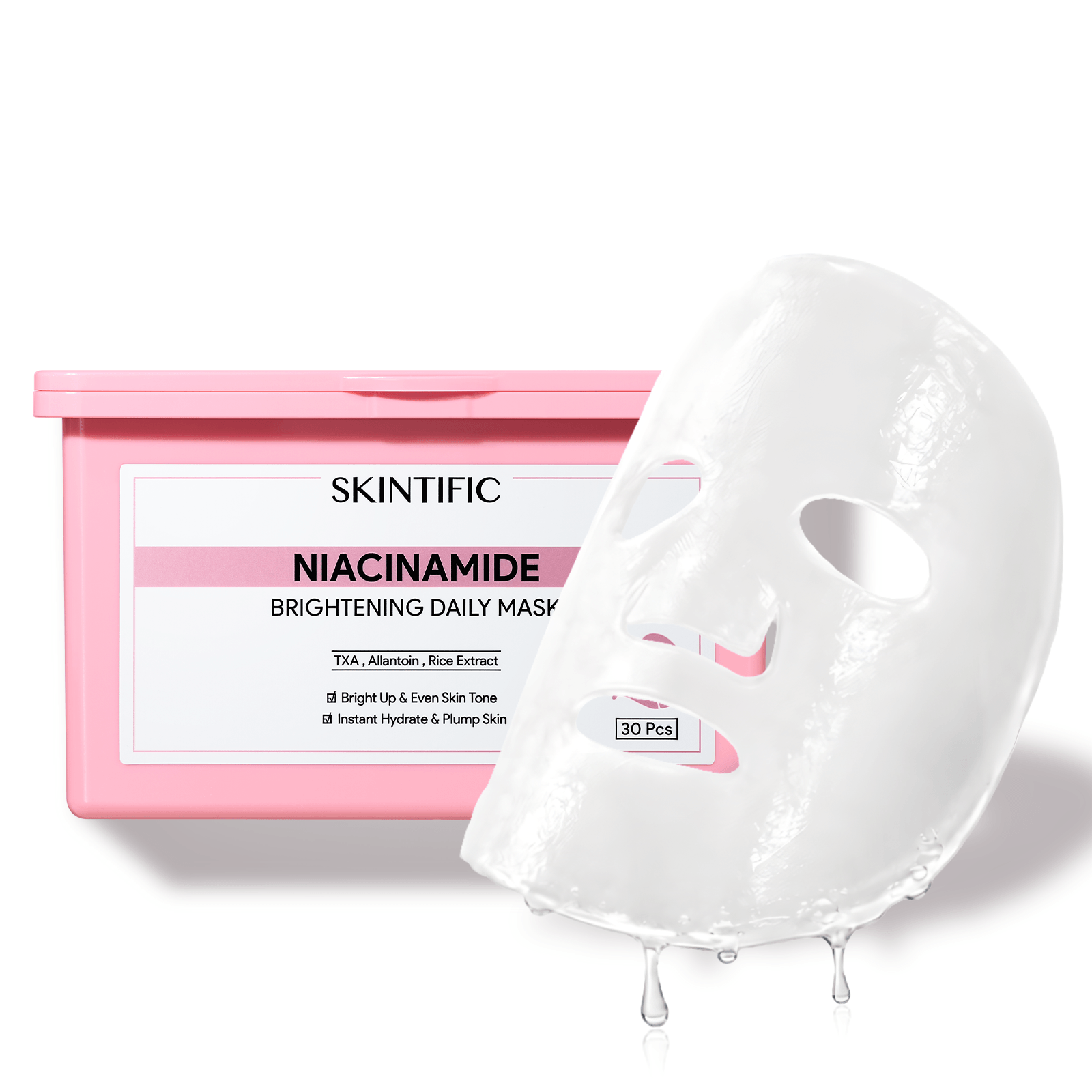 Mascarilla diaria rápida iluminadora con niacinamida (30 unidades)