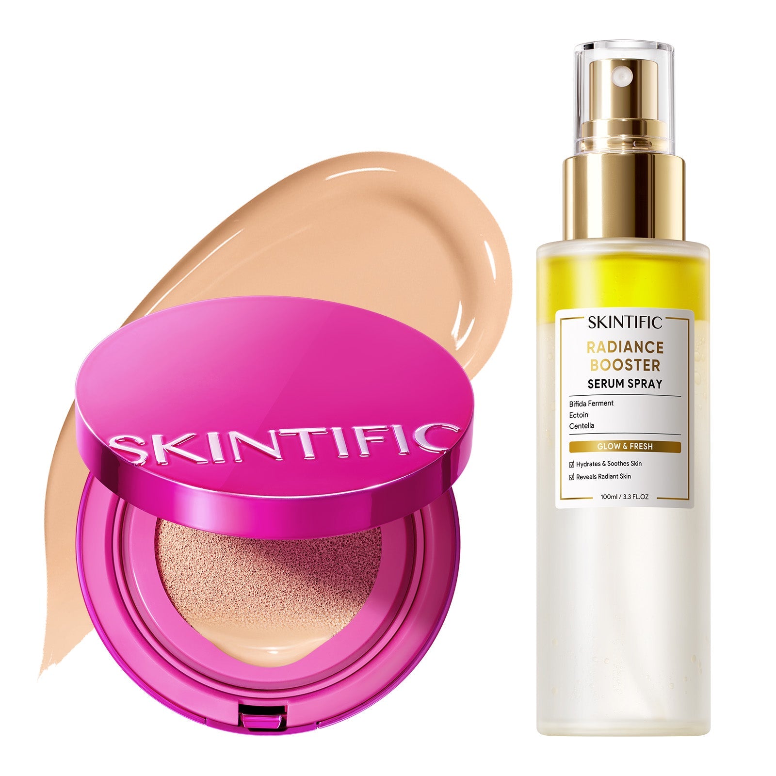 Set Glow Cushion & Spray Sérum – 2 piezas