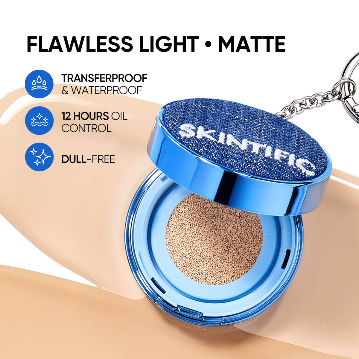 Mini Perfect Stay Velvet Matte Cushion Foundation with Chain
