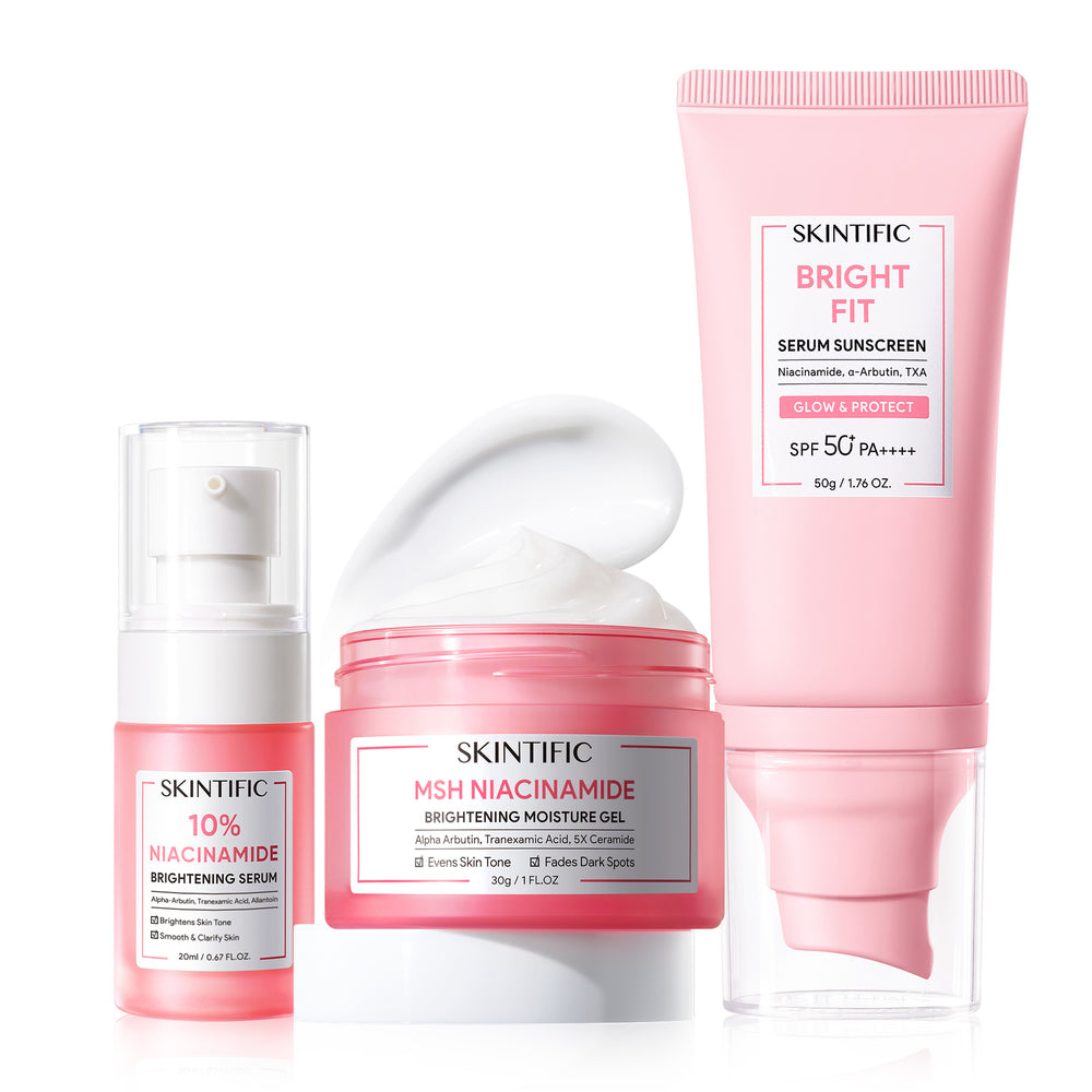 Set de sistema diario iluminador Glow con niacinamida