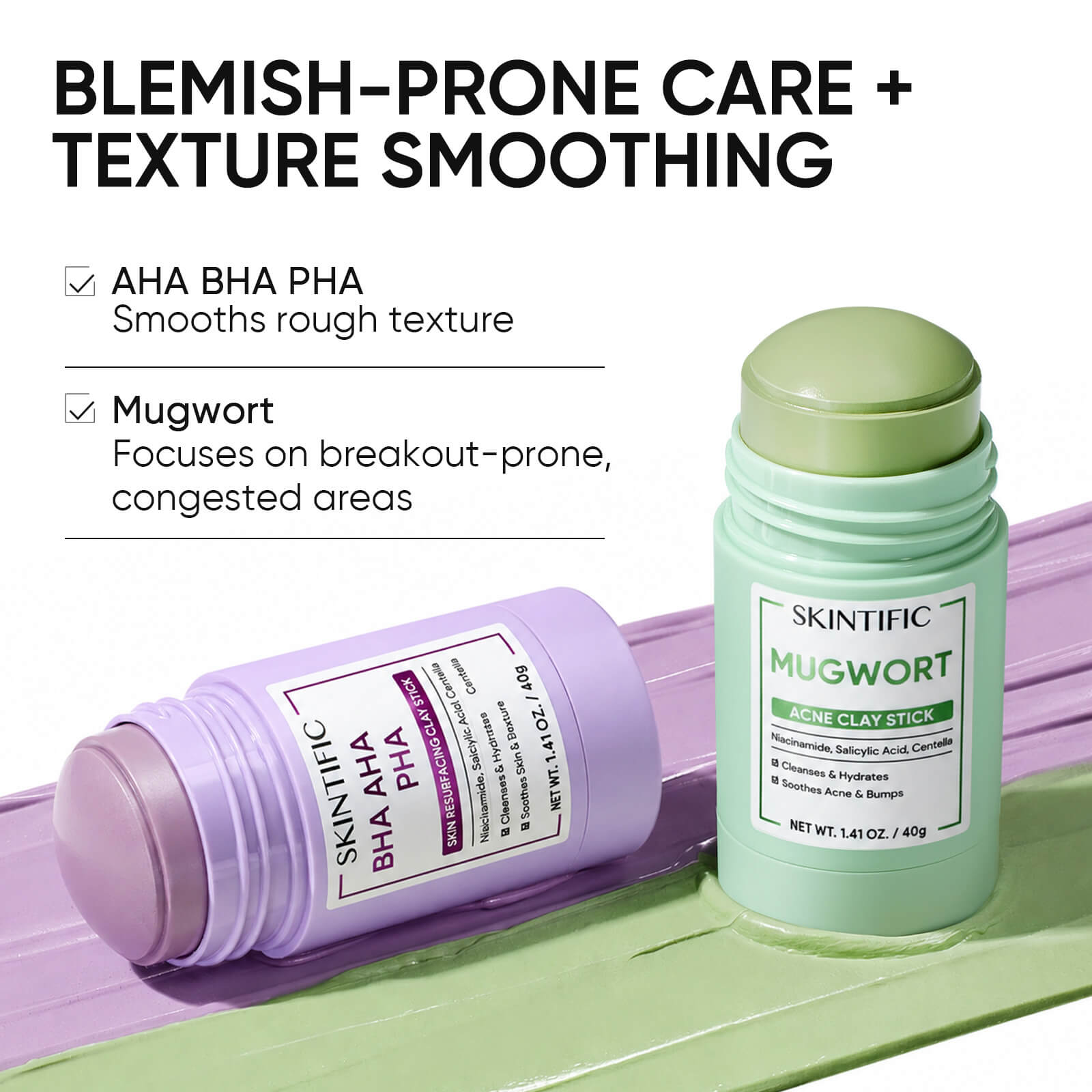 Mugwort Anti Pores & Acne Clay Mask Stick